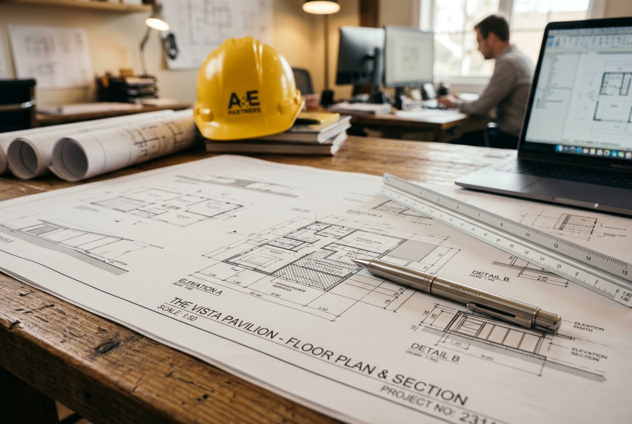 Technical drawing and drafting instruments representing TIWSON engineering precision